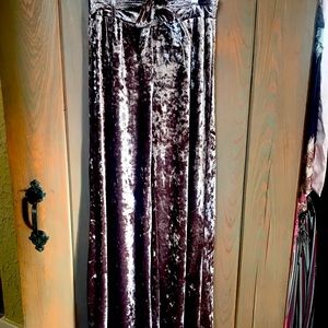 Crushed velvet pants